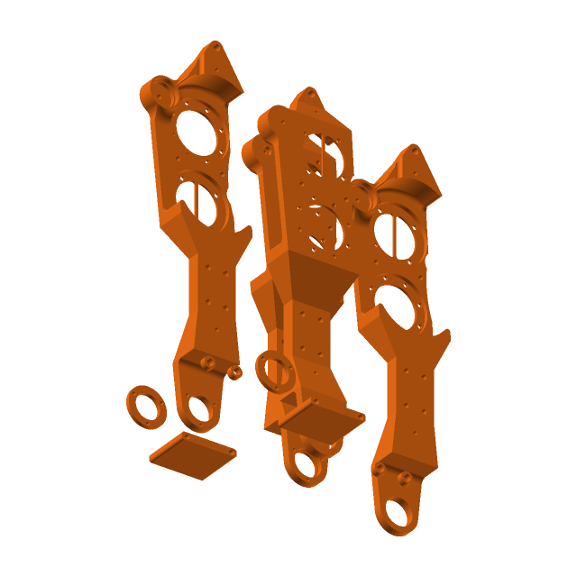 LeRobot humanoid — single spare parts